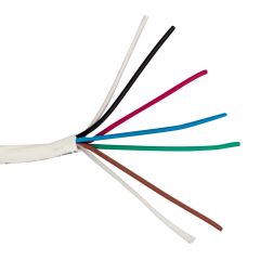 8C/22 AWG STRANDED PLENUM- WHITE- 1000 FT BOX