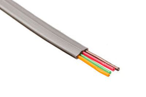 26 Guage 4 Conductor Flat Silver Satin